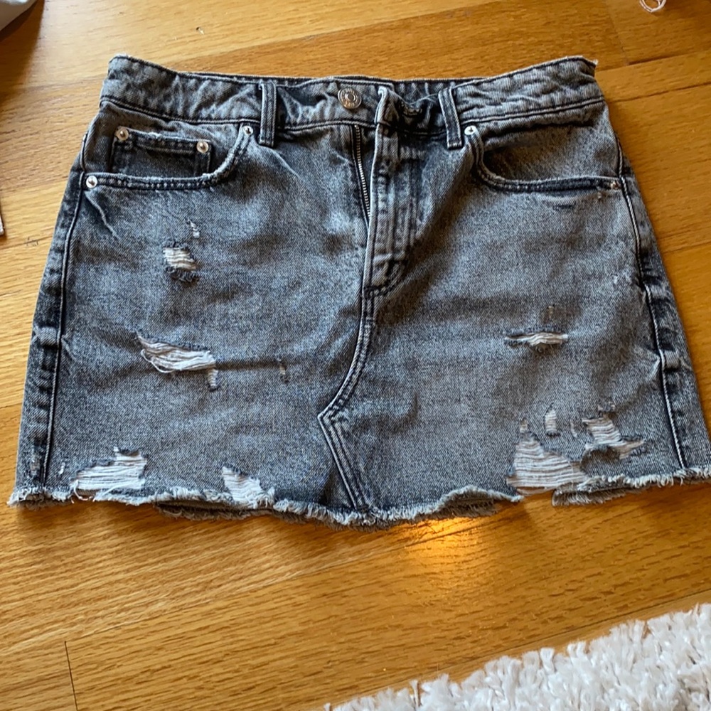 Grey Jean skirt